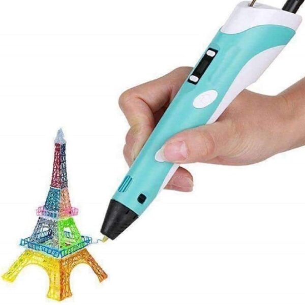 2nd Generation 3D Printing Pen with LCD, 1.75mm PLA ABS and Power Adapter - Image 3
