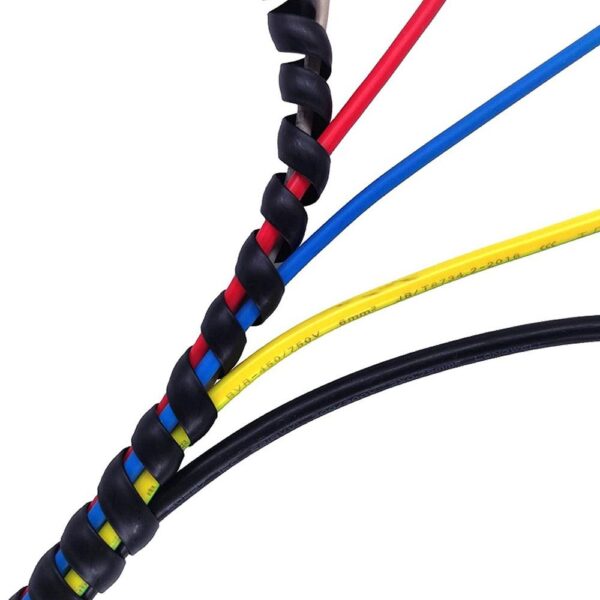 3mm Spiral Wrapping Band Black 5M for Wires - Image 3