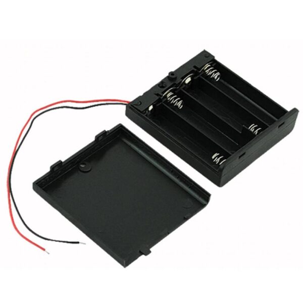 4 x 1.5V AAA battery holder with cover and On/Off Switchs - Image 3