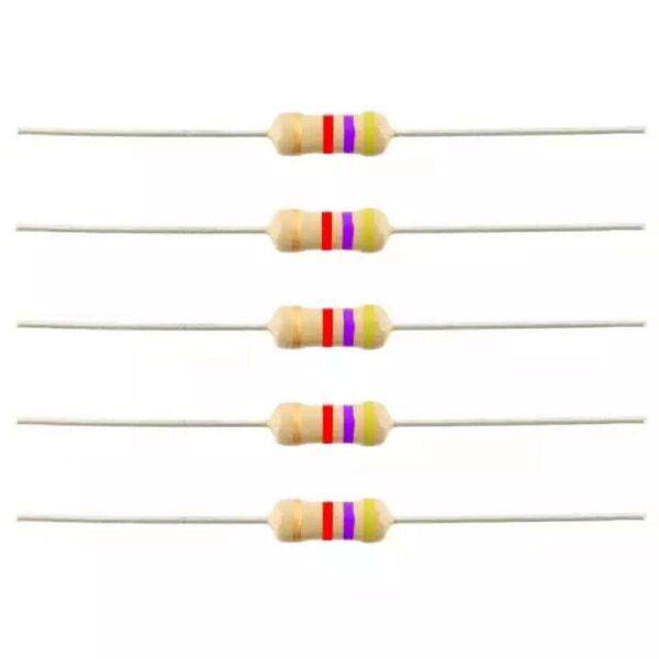4.7K 0.25W CFR Resistor (50 Pieces) - Image 2