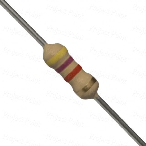 4.7K 0.25W CFR Resistor (50 Pieces)