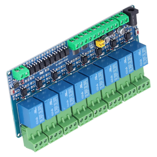 12V Modbus RTU 8, Channels Relay Module, Input Optocoupler, Isolation RS485 MCU - Image 4