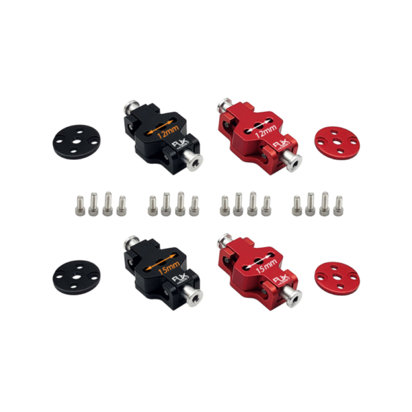 RJX 12mm Red Black Aluminum Propeller Clamp Self-tightening Quick Release Mount Paddle Seat for RC UAV Drone Accessories - Image 4