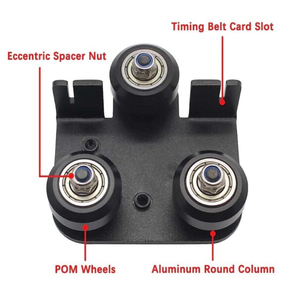 3D Printer 2020 V-Slot Gantry Plat Set Slide Plate Pulley For CR-10 / Ender-3 Metal Extruder Nozzle Fixing Wheels vo pen build slot - Image 6