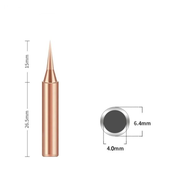 5 Pics Pure Copper Soldering Iron Tip Set - Image 5