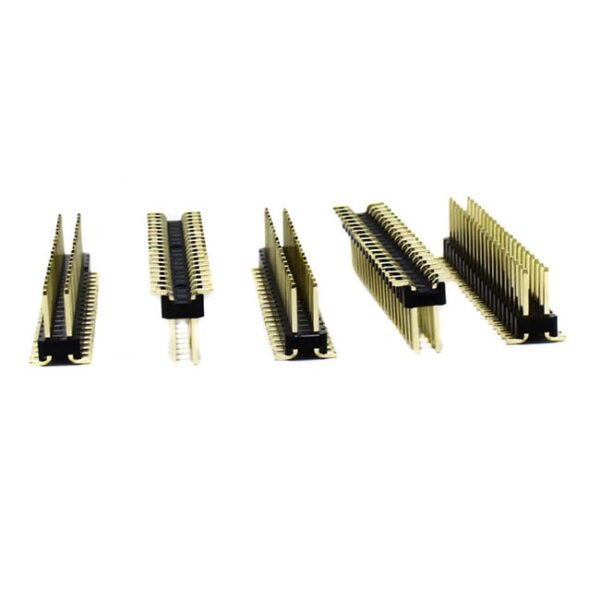 2.54mm 2×20 Pin Male Double Row SMT Header Strip (Pack of 5)