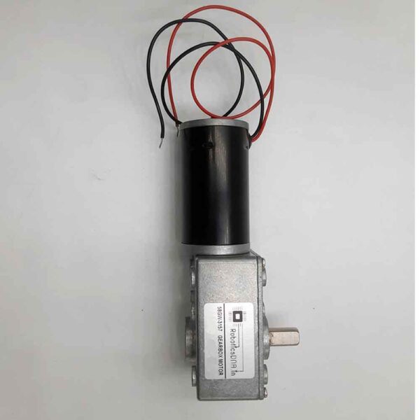 58GW-3157 12V 150RPM Single Shaft DC Worm Gear Motor - Image 2
