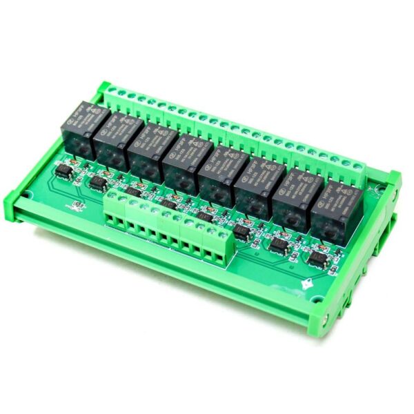 12V 8 Channels Relay, Module High and Low, Triggering Optocoupler, Isolation Relay Module, PLC Signal Amplifier, Board - Image 3