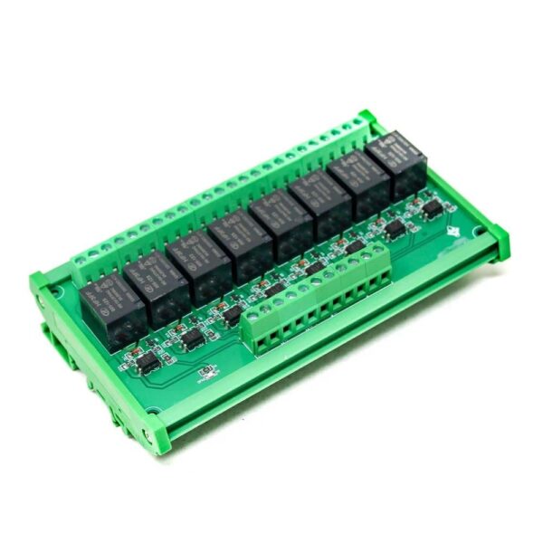 12V 8 Channels Relay, Module High and Low, Triggering Optocoupler, Isolation Relay Module, PLC Signal Amplifier, Board - Image 2