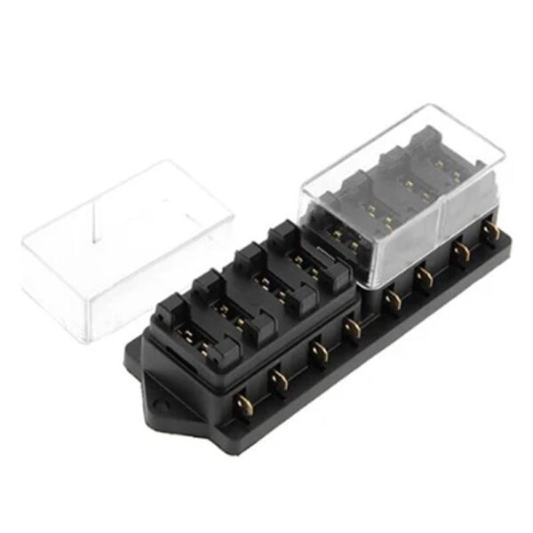 8 Way Car Fuse Box Car Fuse Holder Car Truck Auto Blade Fuse Box with 8 Fuses for 12V 24V ATO Standard Circuit - Image 3