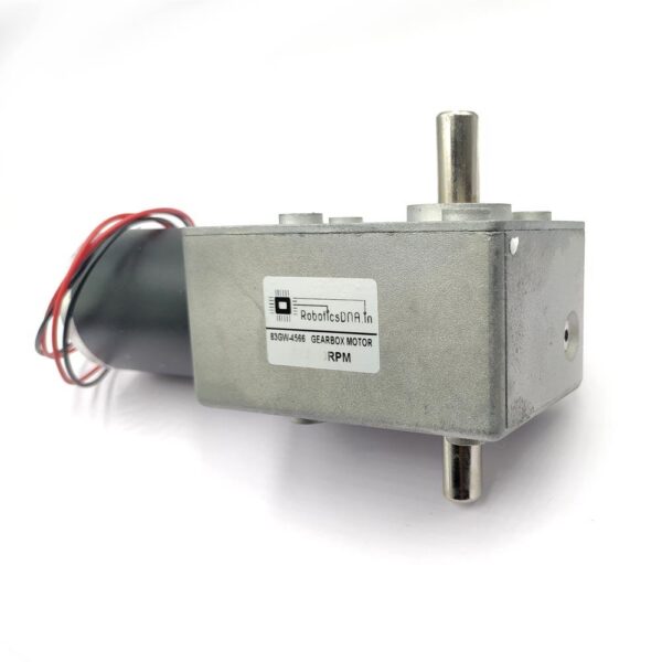 83GW-4566 12V 30RPM Dual Shaft Dc Worm Gear Motor - Image 8