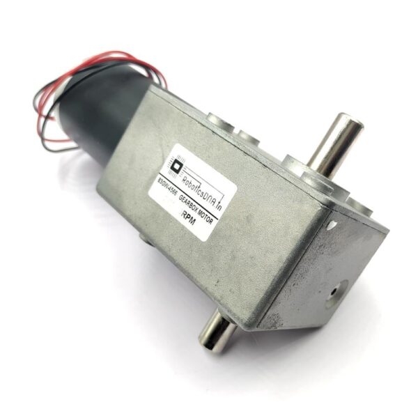 83GW-4566 12V 30RPM Dual Shaft Dc Worm Gear Motor - Image 3