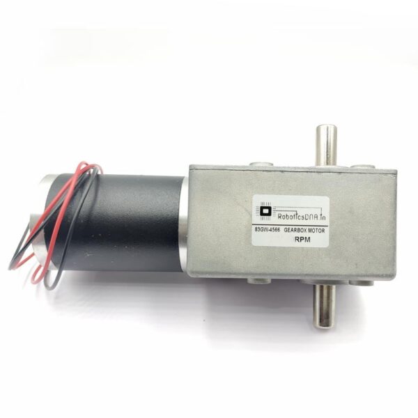 83GW-4566 12V 30RPM Dual Shaft Dc Worm Gear Motor - Image 6