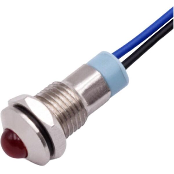 8mm 220v Yellow Spherical Metal Indicator Light - Image 3