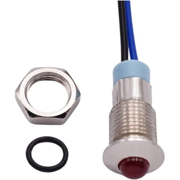 8mm 220v Yellow Spherical Metal Indicator Light - Image 5