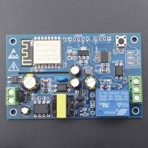 AC220V ESP8266 Wireless WIFI Relay Module 1 Channel ESP-12S Wifi Development Board - Image 3
