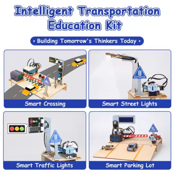 ACEBOTT ESP32 Easy-Plug Intelligent Transportation Kit for STEM Education and Programming – QE027 - Image 2