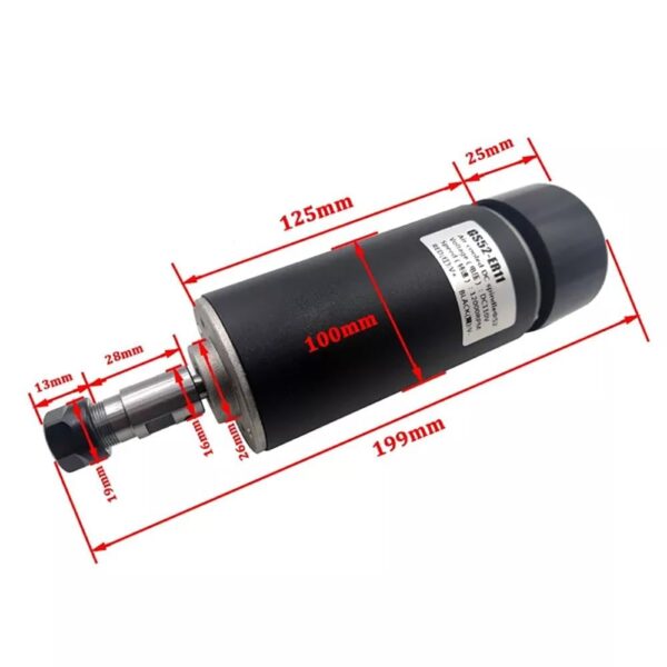 Air Cooled Spindle CNC 500W Spindle Motor - Image 2