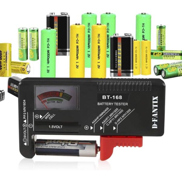 Battery Tester Universal Battery Checker BT-168 for AA AAA C D 9V 1.5V Button Cell Batteries - Image 5
