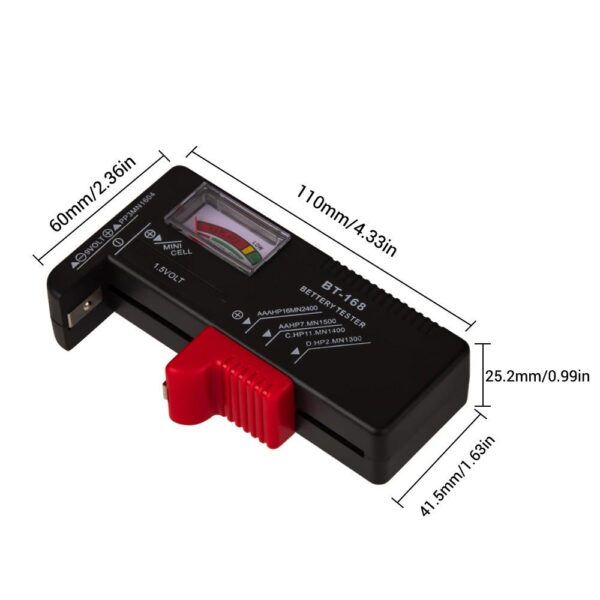 Battery Tester Universal Battery Checker BT-168 for AA AAA C D 9V 1.5V Button Cell Batteries - Image 6