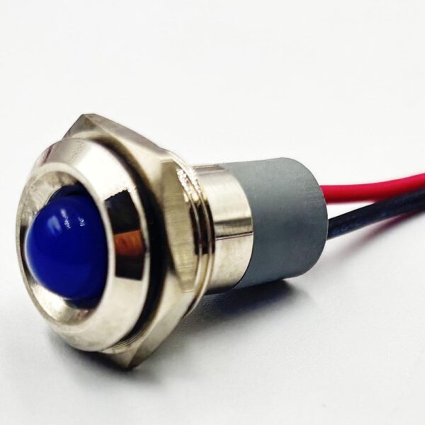 10mm 12v-24V Blue Indicator Spherical Shape LED Light - Image 2