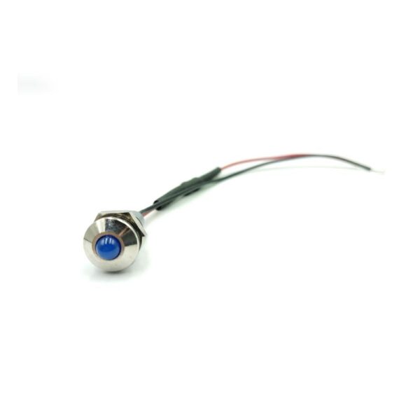 10mm 220v Blue Light Spherical shape metal indicator lamp