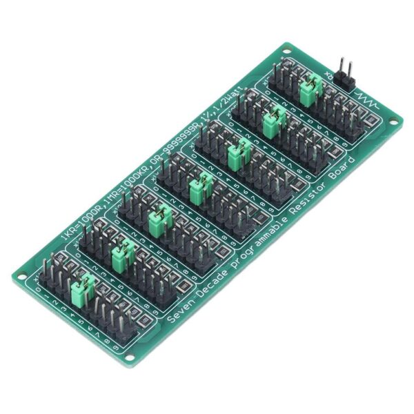 Green 7 Decade Resistor Board  1R – 9999999R Programmable Resistor Resistance Board Module 1R SMD Resistance Module