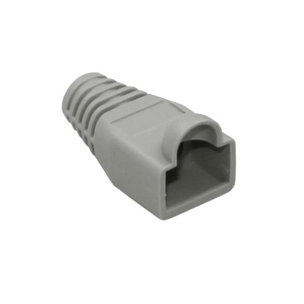 RJ45 Plugs Ethernet Network Cable Socket Boot Caps Connector Silicone Cap Grey (Pack of 5)