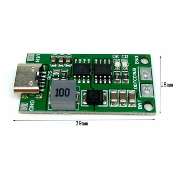 Charging Module Battery Charging Board Type-C Step-Up Boost Module 18650 Lithium Battery Charger Module( 4S 1A) - Image 6
