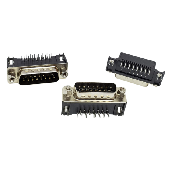 DB15 Male PCB Mount Right Angle Connector - Image 2