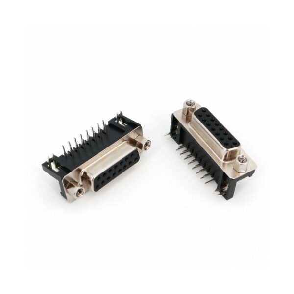 DB15 Female PCB Mount Right Angle Connector