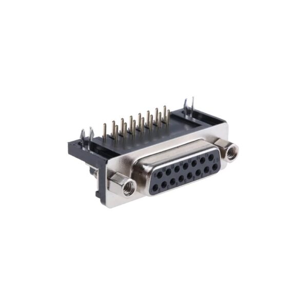 DB15 Female PCB Mount Right Angle Connector - Image 2