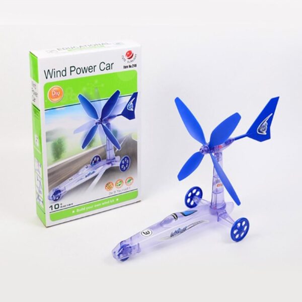 DIY Wind Power Car Educational Kit for kids Science Fun Toy