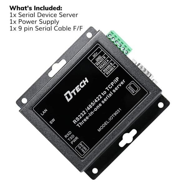 DTECH Serial to Ethernet Converter Adapter RS232 RS422 RS485 - Image 8