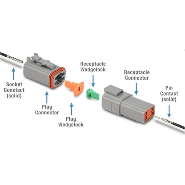 Deutsch DT Series DT04-2P – DT Series – 2 Pin Complete Connector Kit - Image 6