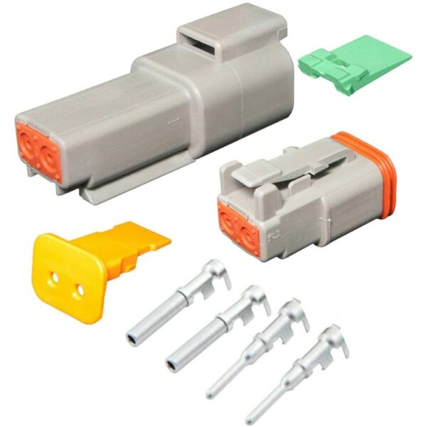 Deutsch DT Series DT04-2P – DT Series – 2 Pin Complete Connector Kit