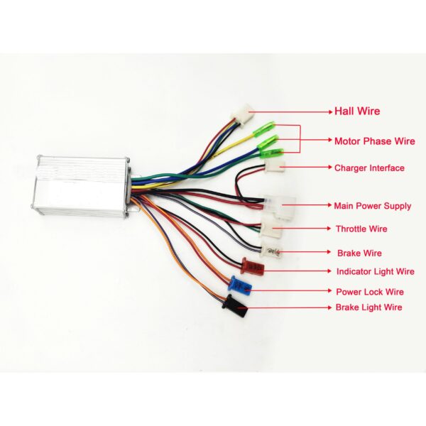 24V 500W Brush Yalu Ebike Controller - Image 2