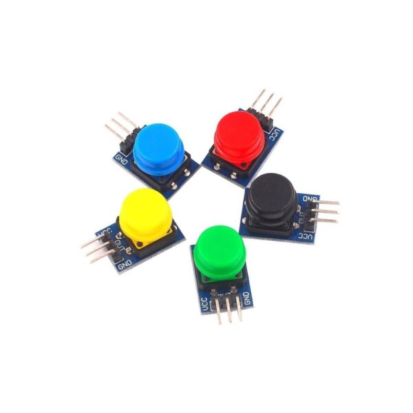 Yellow Electronic Building Blocks Big Key Button Module High Level Output - Image 2