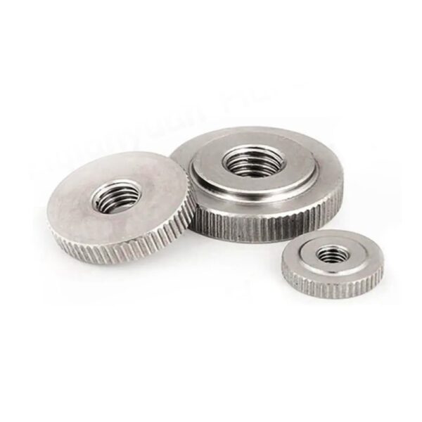 GB807 M2 M2.5 M3 M4 M5 M6 M8 M10 SS304 Stainless Steel Straight Knurled Thumb Nuts - Image 2