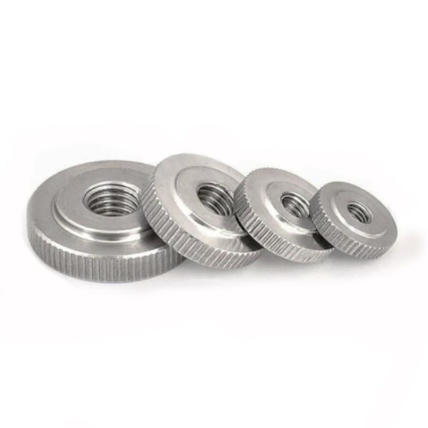 GB807 M2 M2.5 M3 M4 M5 M6 M8 M10 SS304 Stainless Steel Straight Knurled Thumb Nuts