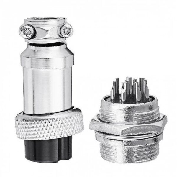 GX-16 9 Pin MRS Round Shell Type Connectors Male-Female - Image 3