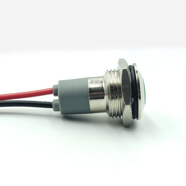 14mm 220v Green Light Flat head metal indicator lamp - Image 4