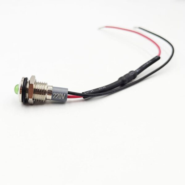 10mm 220v Green Light Spherical shape Metal Indicator lamp - Image 3