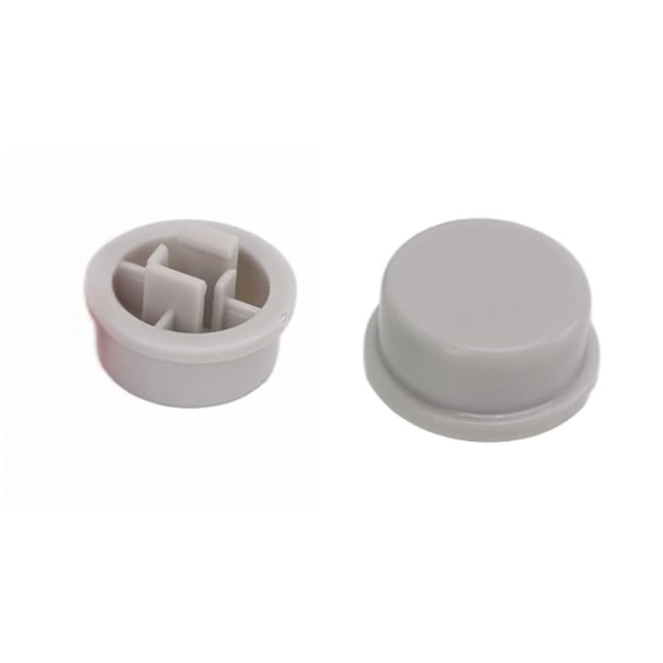 Grey Cap for 6×6 & 10×10 Sqare Head Tact Switches (Pack of 50)
