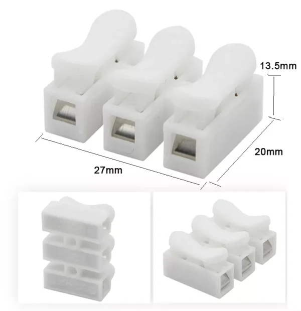 Spring Quick Wire Connector CH-3 Push Type - Image 3
