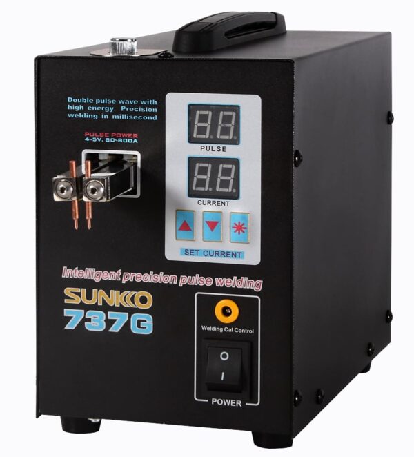 SUNKKO 737G S737G Double Digital Double Pulse Small Battery Welding Machine English Panel Battery Spot Welder - Image 2