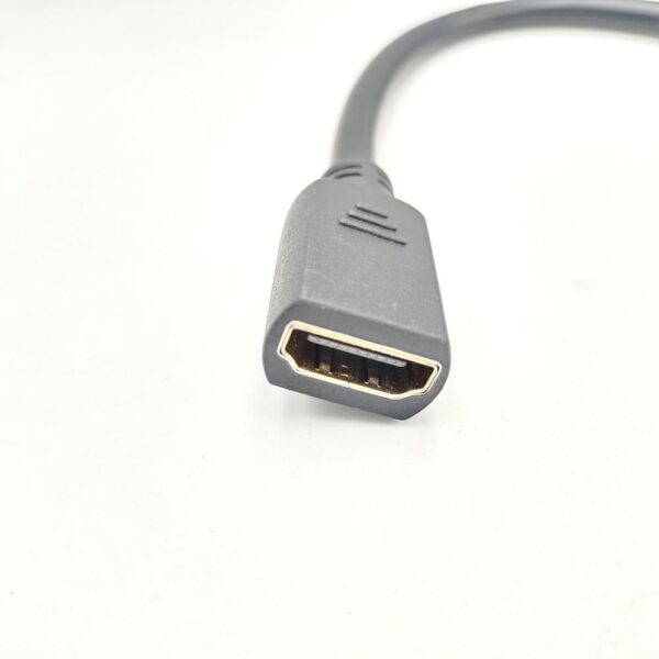 Panel Mount Female HDMI to Cable Female HDMI Connector - Image 2
