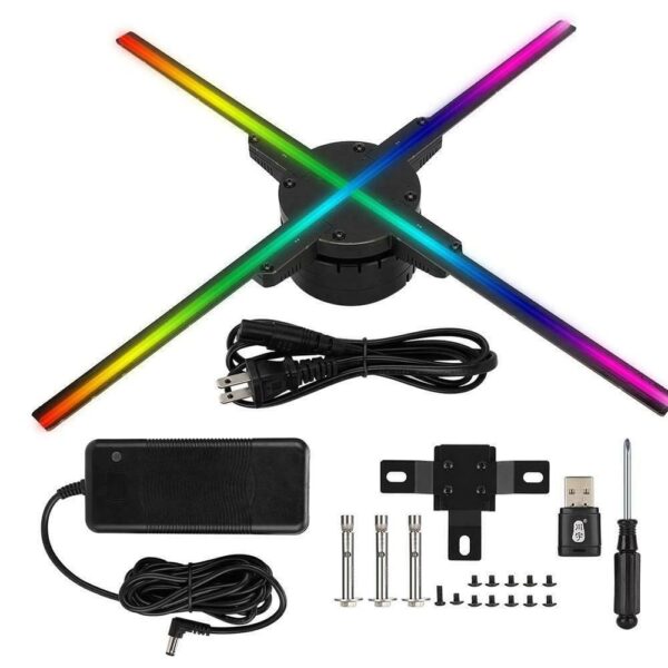 Hologram DIY Kit 65CM Holographic 3D Fan Shape LED Advertising Machine