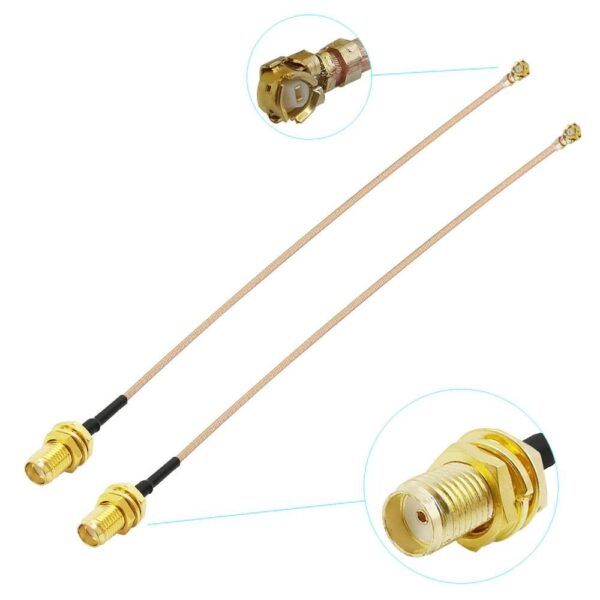 IPEX1 to SMA Female Connector Cable 11mm RG178 – 150cm - Image 3