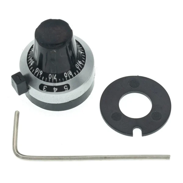 3590S Knob For Potentiometer 6.35mm Precise Dial Lockable Hat Multiturn